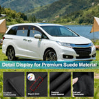 ZATOOTO Car Window Shades Custom Fit for Honda Odyssey 2020-2024 4-Pack Car Window Covers with 100% UV Protection and Total Blackout Privacy Heat Insulation for Family Travel Baby and Pet Safety