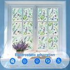SOMWISE Rainbow Window Privacy Film,Heat Control,UV Blocking,Anti-Glare,Day & Night Privacy Protection & Decoration for Home, Bathroom,Glass Door,Static Cling,Renter-Friendly with Installation Tools
