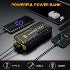 Car Jump Starter, 5000A Portable Jump Box for Cars (Engines up to 7.0L Petrol / 5.5L Diesel), 12V Battery Jumper Starter,