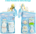 Maliton Hanging Diaper Organizer - Diaper Stacker for Changing Table, Crib, Playard or Wall & Nursery Organization Baby Showe