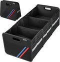 Trunk Organizer for Car, Collapsible Trunk Organizer with Multi Pockets, 3 Compartments Storage Organizer for Car SUV, Truck, S