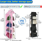 Purse Organizer for Closet, with Zippered-Dustproof, Purse Organizer, Designed for Oversized Wallets & Holds 8-16 Purses, Han