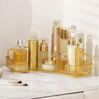 YCIA&DONE Corner Bathroom Counter Organizer, Makeup Organizer for Vanity, Skincare Cosmetic Perfume Tray, Corner Countertop S