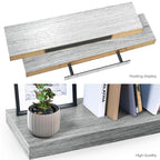 Ballucci Floating Shelves, 24" Wood Wall Shelf Set of 2, with Invisible Brackets for Bathroom, Living Room, Bedroom, Kitchen,