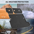 LASFIT Cargo Mat & Backrest Mats for Toyota 2025-2026 4Runner Hybrid(Not Fit Gasoline), All Weather TPE Custom Fit Easy Clean Trunk Mat for 4 Runner 2025 2026 6th gen Hybrid Trunk Mat, Black