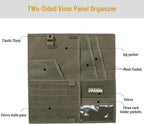 EXCELLENT ELITE SPANKER Tactical Visor Panel Organizer for Pickup F150 Large Molle Vehicle Sun Visor Holder Car Sunshade Storage Pouch