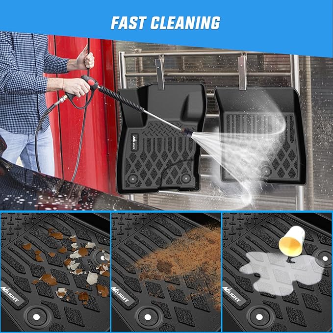 Nilight TPE Floor Mats for Ford Maverick (Gasoline Models Only) 2022 2023 2024 2025 2026 All Weather Custom Fit Heavy Duty Floor Liners