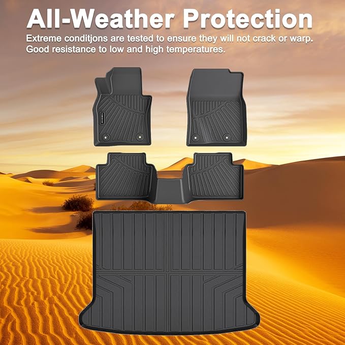 TPE Floor Mats for 2019-2026 Mazda CX30(0nly fit Hatchback) All Weather Car Floor Liners Fit 2019-2026 Mazda CX30 Accessories Black