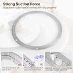 20 Inch Lazy Susan Bearing Aluminum Alloy Rotating Turntable, Non - Slip Mute Metal Bearing Swivel Plate Hardware for Dining 