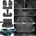 Floor Mats for 2024 2025 2026 Hyundai Santa Fe Car Mat Accessories(Fit Hybrid and Gas), All Weather TPE Cargo Mat Trunk Mat with Backrest Mats(Floor Mats+2-in-1 Cargo Mat)