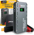 Wagan EL7507 Jump Starter iOnBoost V10 Torque 1000Amp Peak 12V Portable Lithium Car Battery Up to 7.8L V10 or 6.7L Diesel,