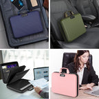 Fireproof Document Organizer Bag, 5200℉ File Organizer Safe Box, Hard Shell Document Bag with 13 Pocket Accordion File Folder