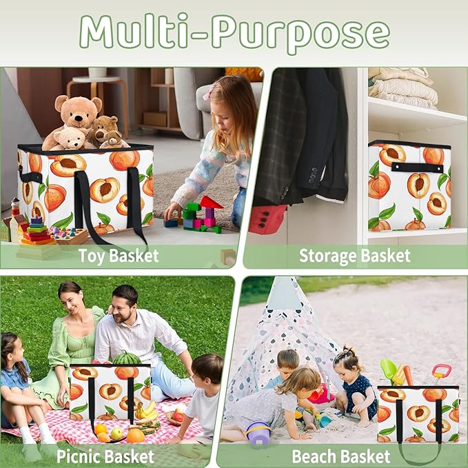 Reusable Grocery Bag, Foldable Large Shopping Tote Bag for Groceries Kitchen Picnic Car Trunk