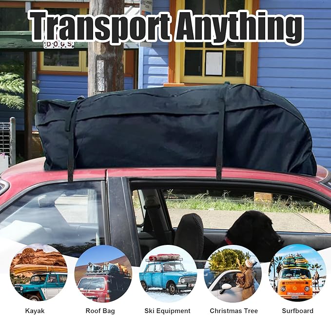 6pcs Rooftop Cargo Tie Down Hook Straps, Car Roof Cargo Carrier Door Hooks Car Door Hook Straps, Attaches to Car Door Frame, Car Door Cargo Hooks for Most Cars, Strapping Any Car Roof Luggage