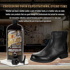 Doc Baileys Leather Black Care -Premium Quality All In One Leather Cleaner, Conditioner, Waterproofer & Protectant - For your