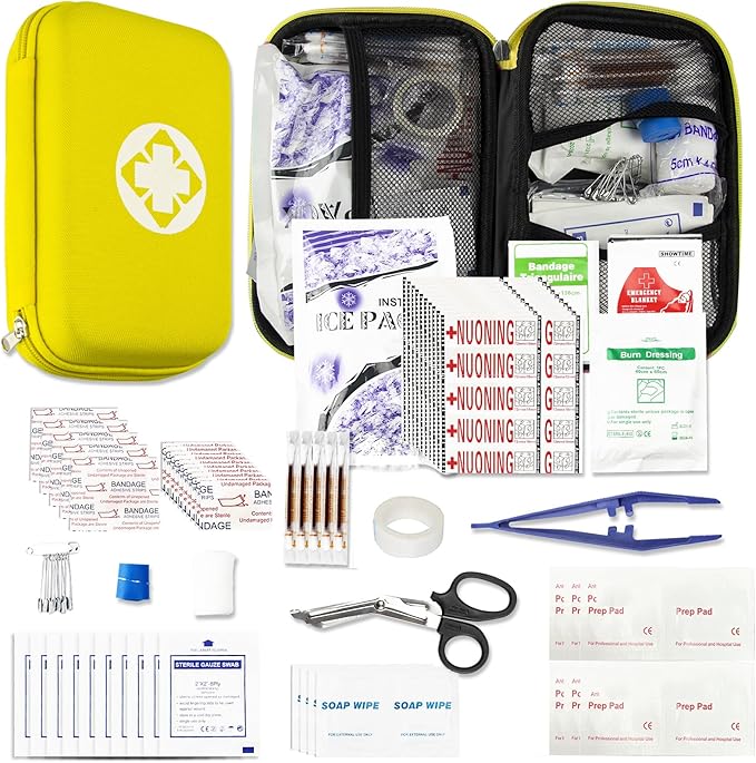 276PCS Hiking First Aid Kit for Home Personal Emergency Supplies Compact Bag for Backpack, First Aid Essentials Survival Kit 