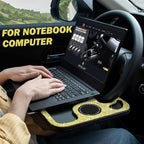eing Bling Auto Steering Wheel Desk, Laptop,Tablet, Notebook Car Travel Table, Food Eating Hook On Steering Wheel Tray, for Constant Travelers, Fits Most Vehicles Steering Wheels,Yellow