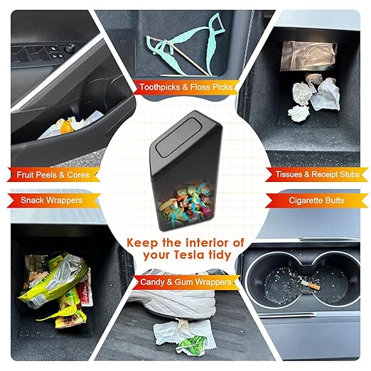 for Corolla Cross Trash Can for 2022-2025 Toyota Corolla Cross Small Car Trash Bin for Side Front Left Door Mini Trash Garbage Bin w/Lid for Toyota Accessories (Corolla Cross Left Side)