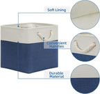 Temary Storage Baskets for Shelves 13x13 Baskets for Gifts Empty, 4 Pack Shelf Baskets Large Storage Baskets Cube Storage Bin