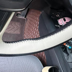 MEWANT Breathable Hand Sewn Car Steering Wheel Cover for Toyota Camry 2018-2019 / Toyota Avalon 2019 / Toyota Corolla 2019-2020 / Toyota RAV4 2019 Steering Wheel Accessories