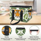 Reusable Grocery Bags Heavy Duty Shopping Bags Foldable Large Tote Bags with Long Handles & Hard Bottom
