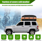 Rooftop Cargo Carrier - Car Roof Bag, 1000D PVC Soft-Shell Waterproof for Cars with/Without Racks, Includes Anti-Slip Mat, Storage Bag, Luggage Lock, 6 Extra Straps, 21 Cubic Feet