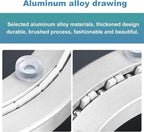 MECCANIXITY Aluminum Lazy Susan 18 Inch Muffler Turntable Ring Large Bearing Metal Rotating Turntable Bearings Swivel Plate H