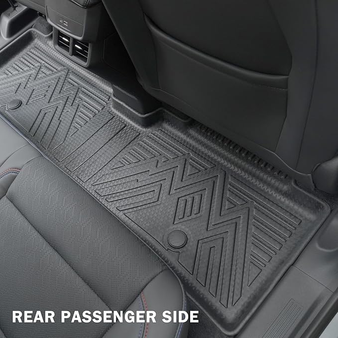 KUST Floor Mats for Chevy/Chevrolet Equinox EV 2024-2025 2026 (Not for Gas), All Weather Floor Liners Front Rear 2 Rows Car Mats for Equinox Accessories TPE Rubber High Edge