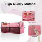Car Trunk Organizer for SUV, 70L Heavy Duty Waterproof Trunk Organizer, Foldable Vehicle Organizer with Anti-Slip Base, 24x13.