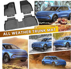 Powerty Floor Mats for 2024-2025 2026 Chevrolet Chevy Equinox EV Accessories (Non Fuel), All Weather Protection Anti-Slip and Waterproof Car Floor Liners for Equinox EV 3PCS