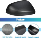 uxcell 1pc Car Exterior Matte Black Wing Mirror Cover Rearview Mirror Cover Cap for Mercedes Vito W447 2014-2020 Right Side