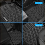 Nilight TPE Floor Mats & Cargo Mats Set for Tesla Model Y Juniper 2025 2026 All Weather Custom Fit Heavy Duty Floor Liners