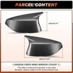 ACLONG Carbon Fiber Mirror Cover Caps Rearview Side Mirror Covers Fit for Infiniti Q50 2014-2022 Infiniti Q60 2017-2022 Left Driver Side Right Passenger Side-2 PCS