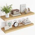 36 Inch Floating Shelves, 3D Textured Wood Grain, 36"x9.25"x1.5" Inch Deep Floating Shelves for Wall, Wooden Shelves for Bath