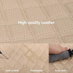 Leather Seat Covers, Breathable and Waterproof Napa Leather Car Seat Cover, Universal Interior for Cars, Sedans, SUVs, Vans, 