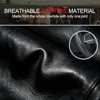 KAFEEK 15 Inch Genuine Top-Grain Leather Steering Wheel Cover, Anti-Slip Diamond Grid Texture, Breathable Cowhide Car Steerin
