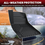 LASFIT Floor Mats for Audi A5/S5 2025-2026(New Body), TPE All Weather Protection Custom Fit 1st & 2nd Row Rubber Floor Liners for Audi A5/S5 Automotive Accessories Car Mats, Black, Easy to Clean