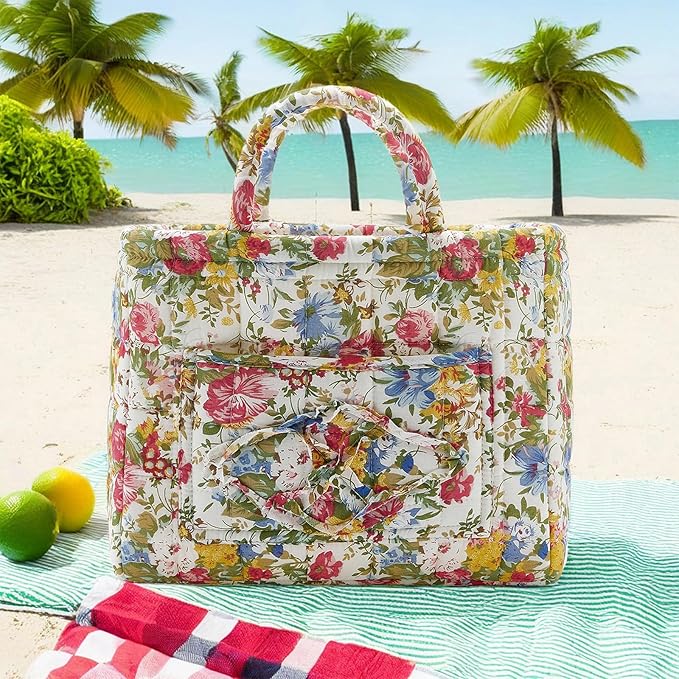 Boho Fabric Storage Basket, Large Capacity Laundry Basket, 12.2'' x 10.23'' x 10.23'' Collapsible Laundry Hamper with Easy Ca