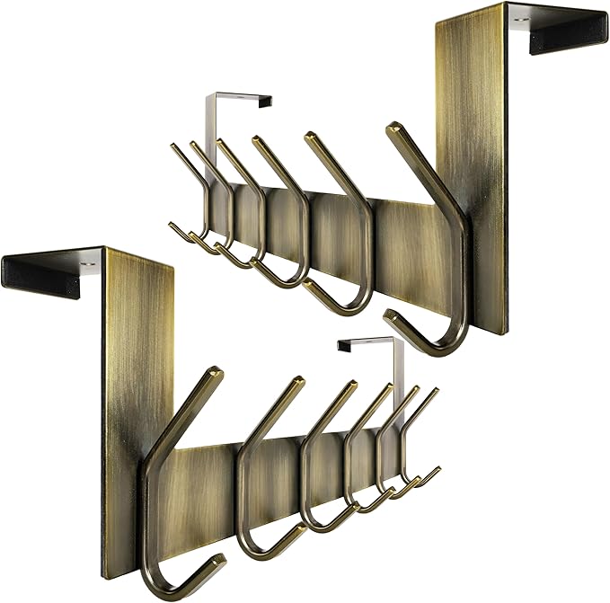 WEBI Over The Door Hooks for Clothes:Door Hanger,Over The Door Towel Rack,Door Coat Hanger Door Coat Rack for Hanging Towels,