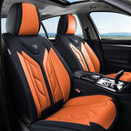 Coverado Car Seat Covers Full Set, Automotive Seat Covers Car Seat Protector Car Seat Cushion, Waterproof Leather Seat Covers