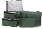 Brookstone Packing Cubes - 6 Piece Compression Packing Cubes for Travel Essentials - Luggage Sets Cube Storage Organizer Bags