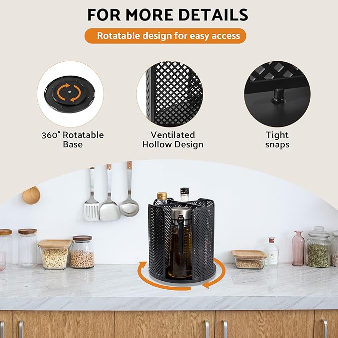 Rotating Paper Cup Dispenser, Cup Holder with 4 Compartments, Disposable Coffee Cup Dispenser Removable, Plastic Cup Storage 