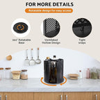 Rotating Paper Cup Dispenser, Cup Holder with 4 Compartments, Disposable Coffee Cup Dispenser Removable, Plastic Cup Storage 