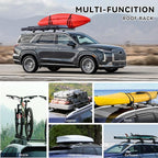 300LBS Lockable Roof Rack Cross Bars Compatible with 2019-2025 Hyundai Palisade SE SEL XRT Limited Calligraphy, Aluminum Crossbars Cargo Racks Rooftop Luggage Kayak Camping Gear Carrier