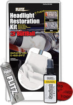 Flitz Car Headlight Restoration Kit - USA-Made Headlight Cleaner and Restorer Kit - Includes 1.7oz Polish, 1.7oz Sealant, 3" 