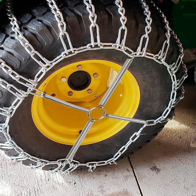 1Pair Tire Chain Tensioners, Snow Tire Chain Tighteners,Garden Tractor Tire Chain Tighteners for Riders, Snow blower