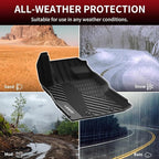 LASFIT All Weather Floor Mats for Subaru Crosstrek & Impreza 2026 2025 2024 (Non Crosstrek Hybrid), Custom Fit All Season TPE Guard Durable Floor Liners for Subaru Crosstrek & Impreza Car Accessories