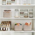 Goodpick Storage Baskets, 13 x 8 x 5 in, Closet Shelf Organizers for Gifts Empty Baskets for Shelves Dog Toy Basket Woven Bas