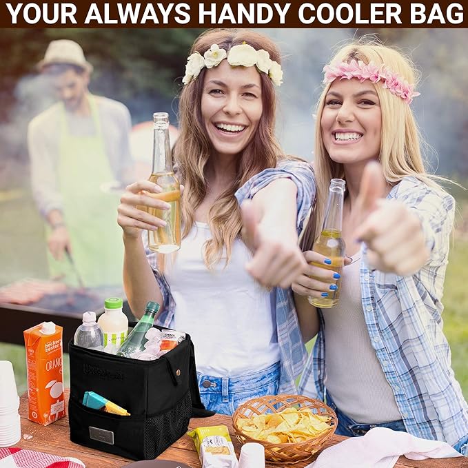 Creathing Car Trash Can [Touring Edition] - Removable Liner - 100% Leakproof, Odor Control Lid, Hanging Garbage Bin for SUV, Truck, Car (2 Gal, Black)