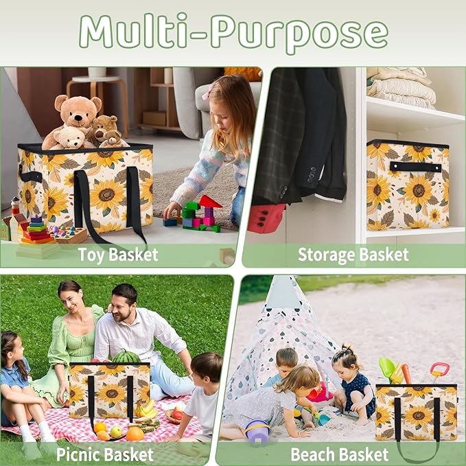 Reusable Grocery Bag, Foldable Large Shopping Tote Bag for Groceries Kitchen Picnic Car Trunk